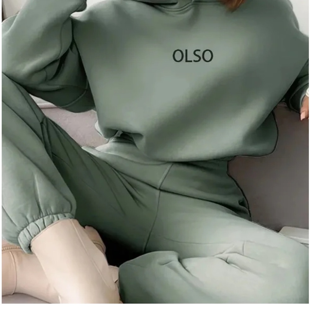 Grey Casual hoodie and jogging pants set for women
